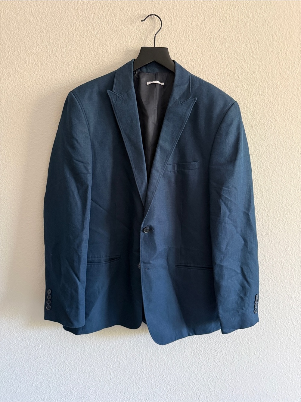 Calvin Klein Dark Blue Single-Breasted Blazer 42r